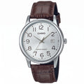 Reloj Casio MTP-V002L-7B2 Hombre Correa de Cuero Marrón