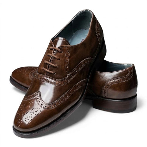 Zapato Oxford Brogue Tradicional CAFÉ